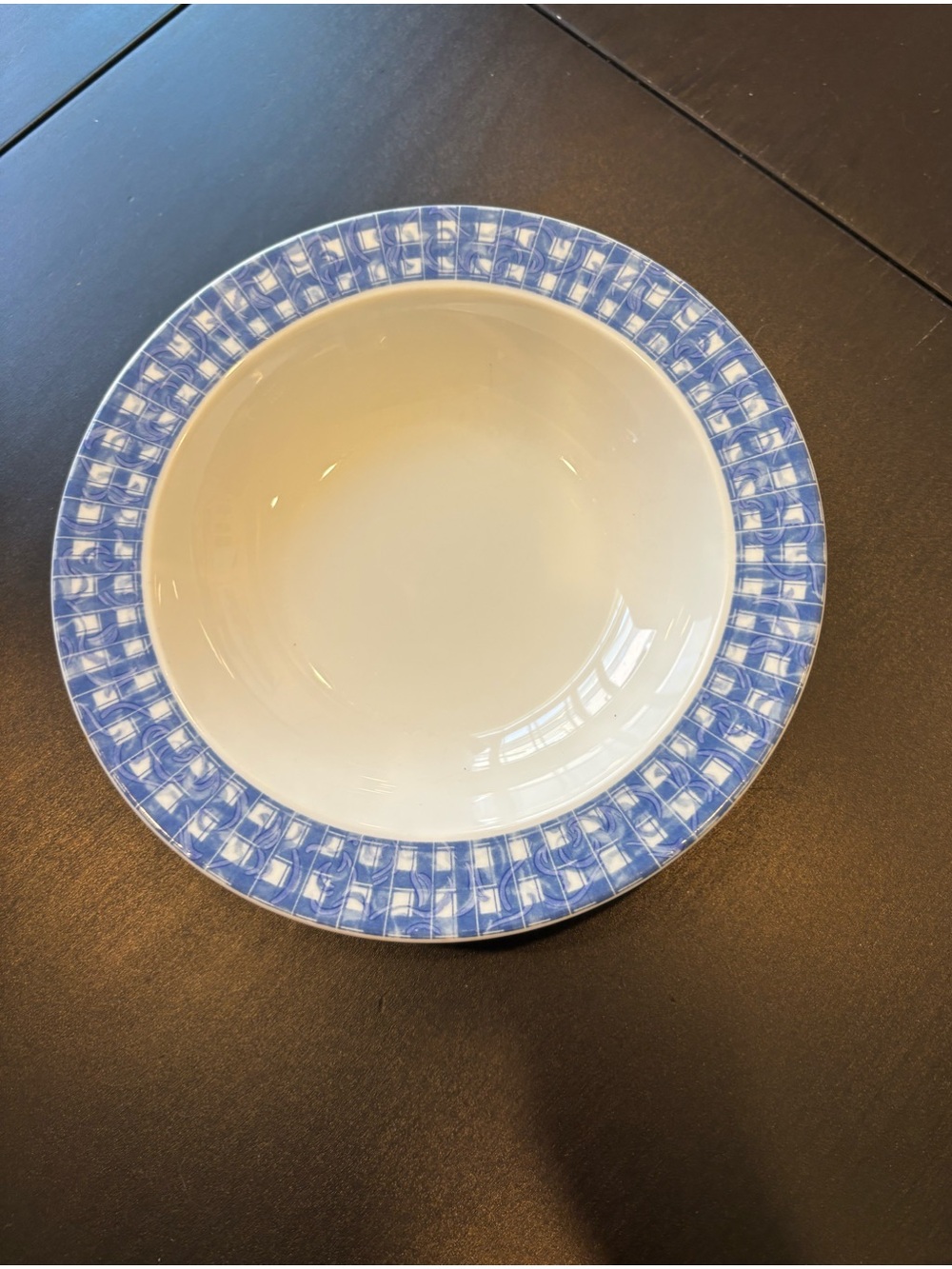Vintage Oneida 7.5” Rim Cereal Bowls In Blue Heather Set of 4